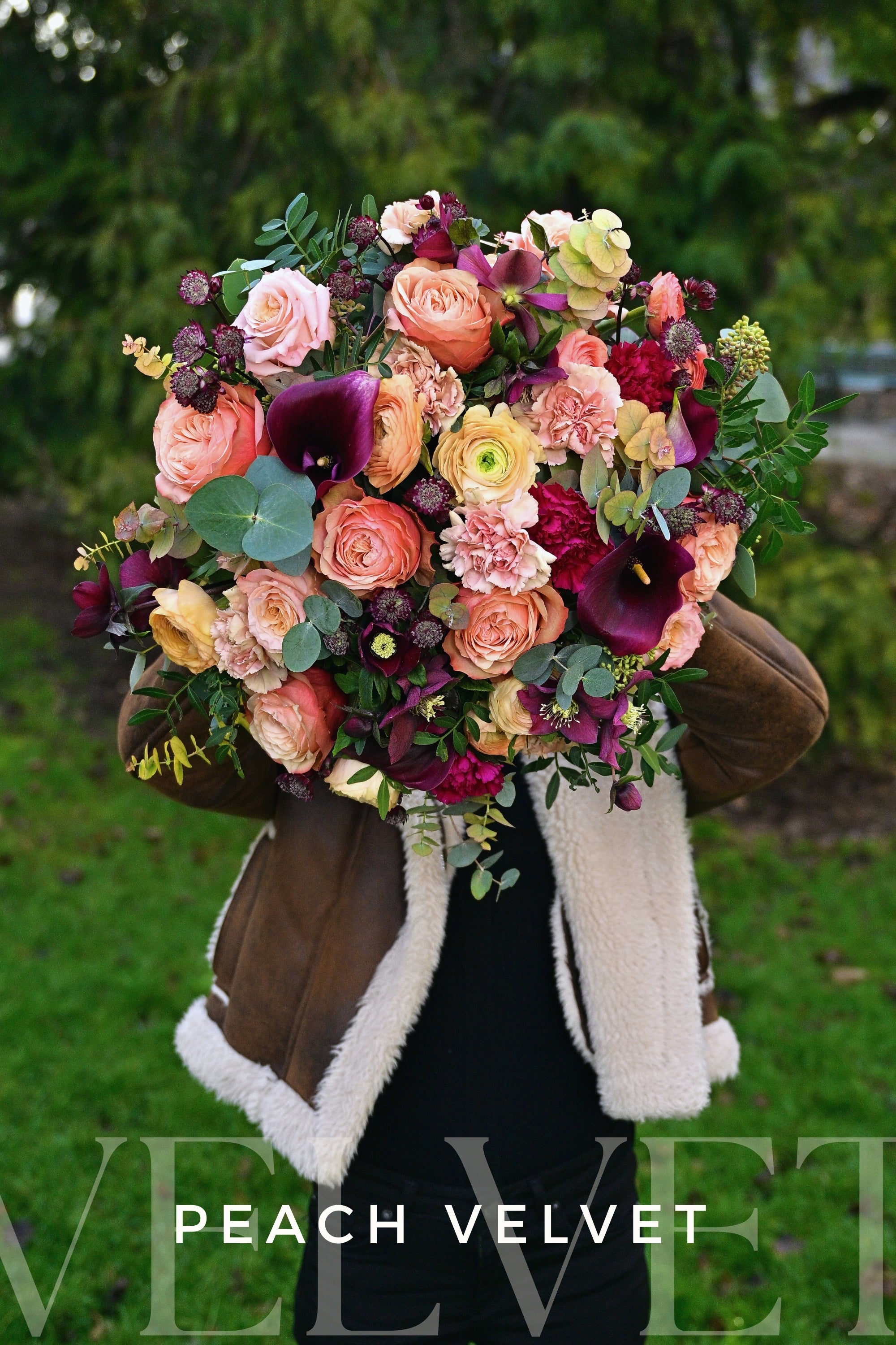 Peach Velvet Blumenstrauss